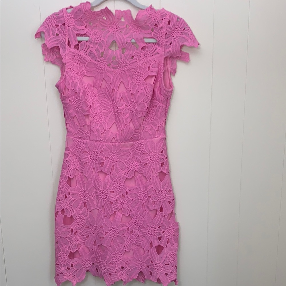 J.O.A. Pink Lace Dress